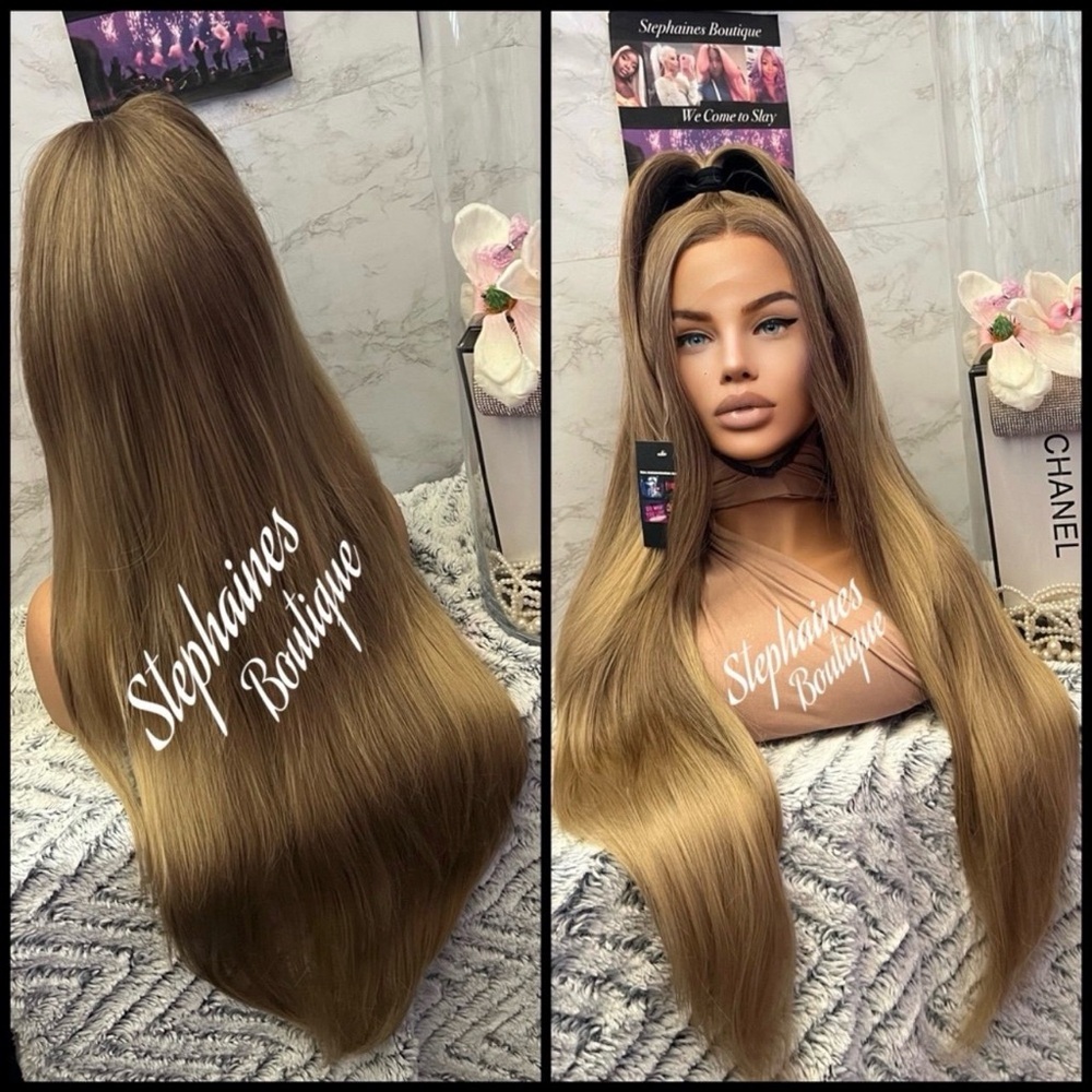 Human Hair Blended Lace Front Wig